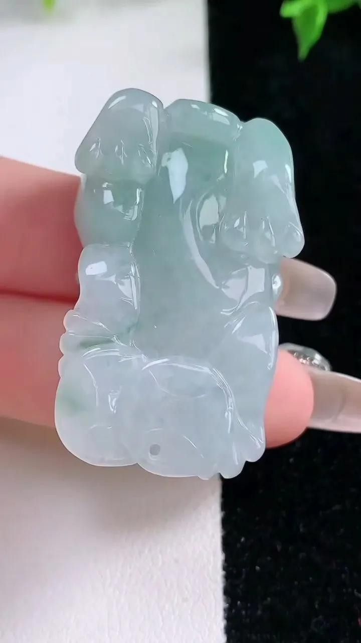 天然A货翡翠飘花霸王貔貅吊坠，尺寸40-24.5-12.5，重量:30.26g
1月22日