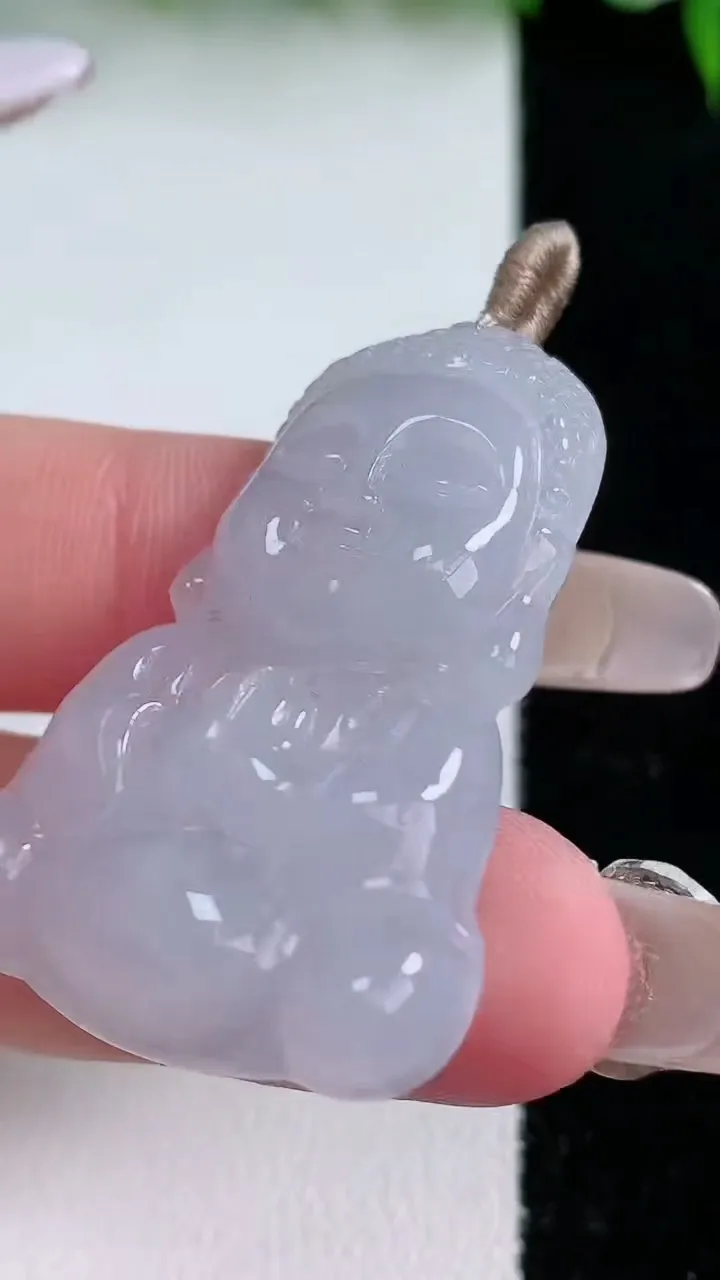 天然A货翡翠宝宝佛吊坠，尺寸40.2-27-6，重量:11.27g
1月23日