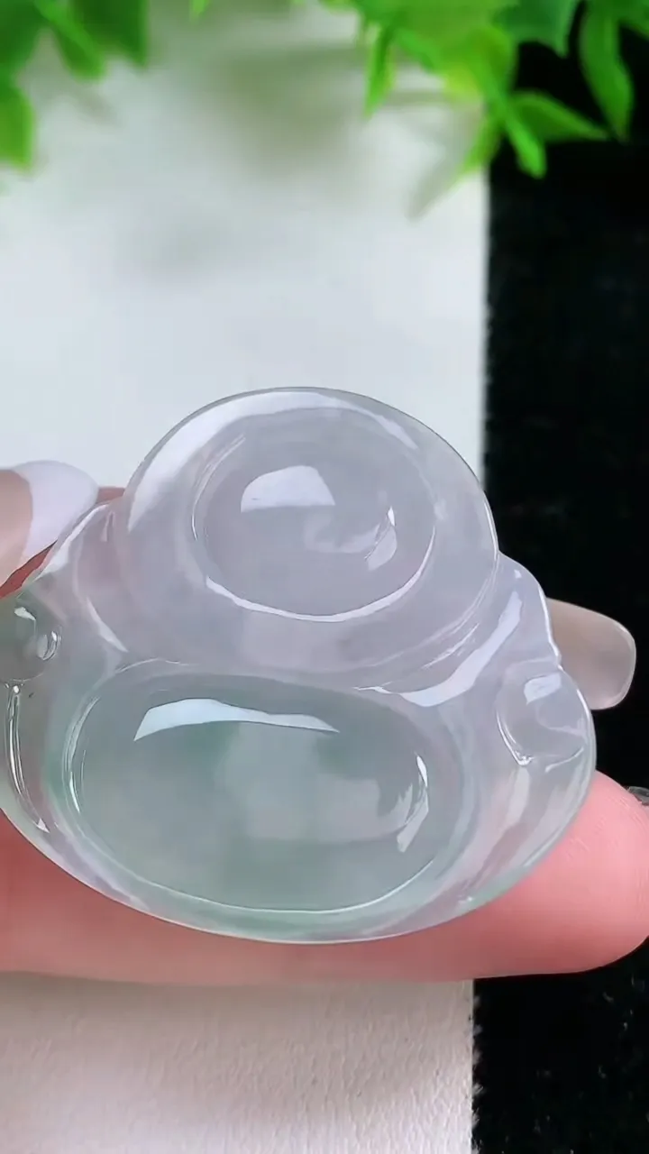 天然A货翡翠冰种飘花佛公吊坠，尺寸35-38.7-6，重量:12.64g
1月24日