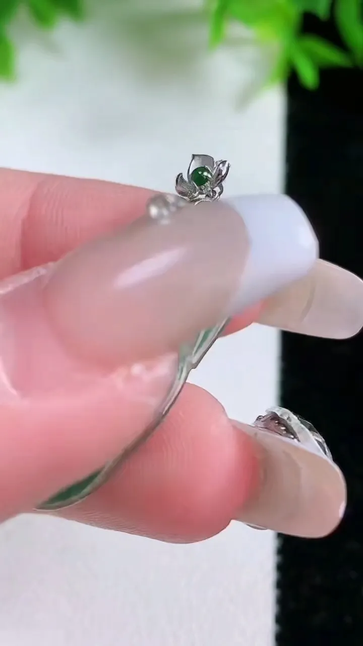 天然A货翡翠金枝玉叶 叶子吊坠，尺寸30-15.6-2.4，重量:2.77g
1月25日