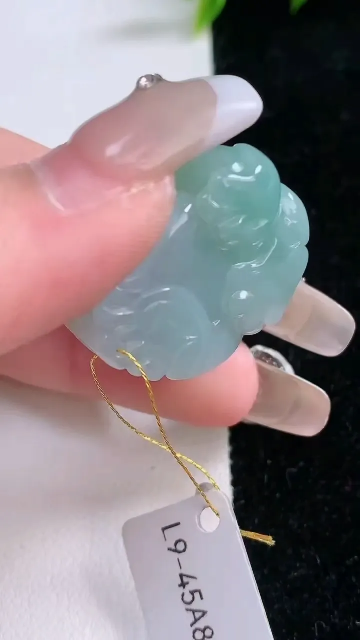 天然A货翡翠貔貅吊坠，尺寸27.2-21-12.6，重量:16.18g
1月29日