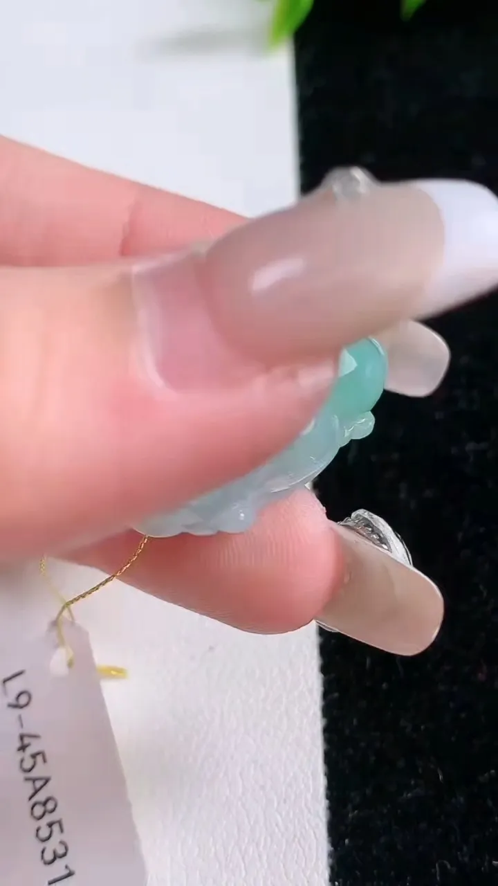 天然A货翡翠貔貅吊坠，尺寸27.2-21-12.6，重量:16.18g
1月29日