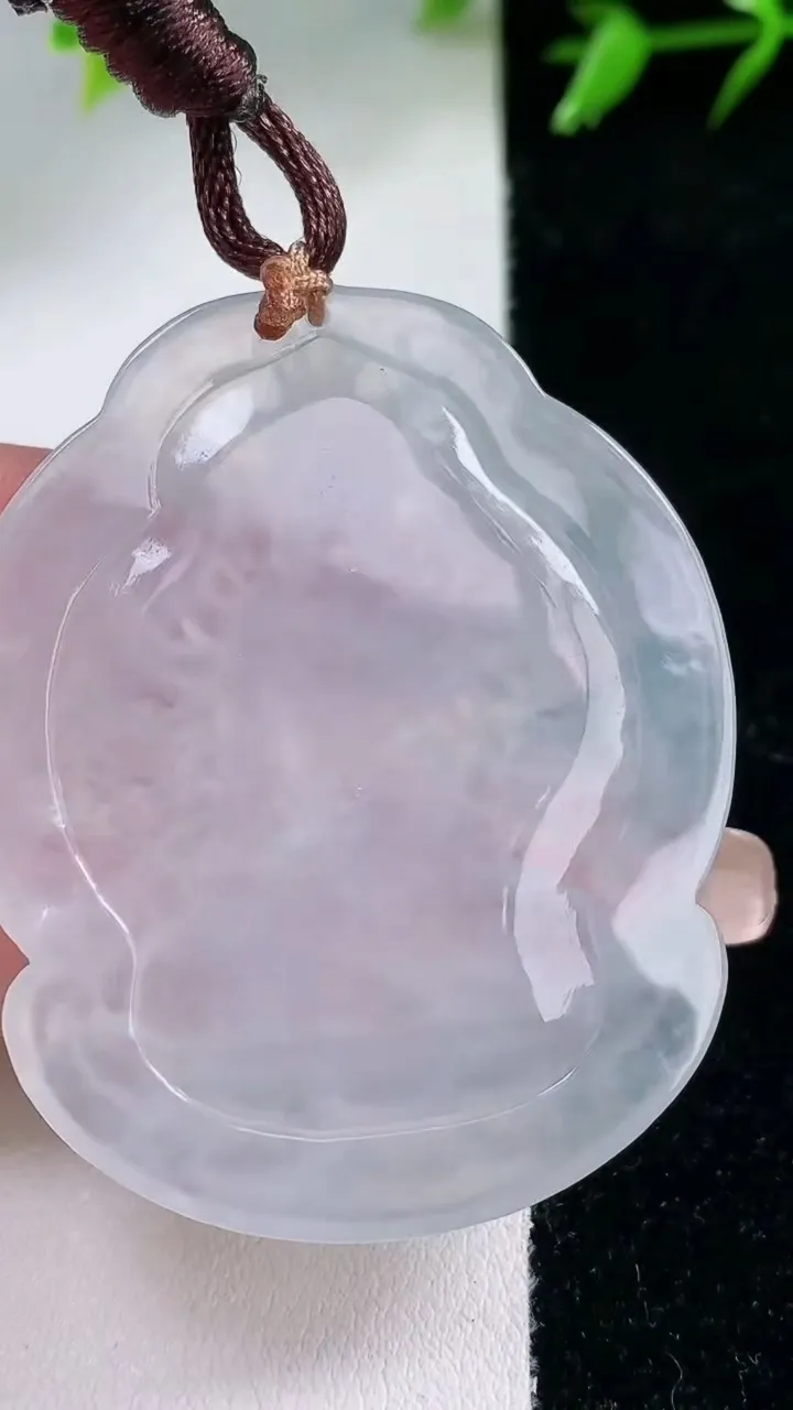 天然A货翡翠种白冰千手观音吊坠，尺寸49-40.4-5，重量:19.95g
1月30日