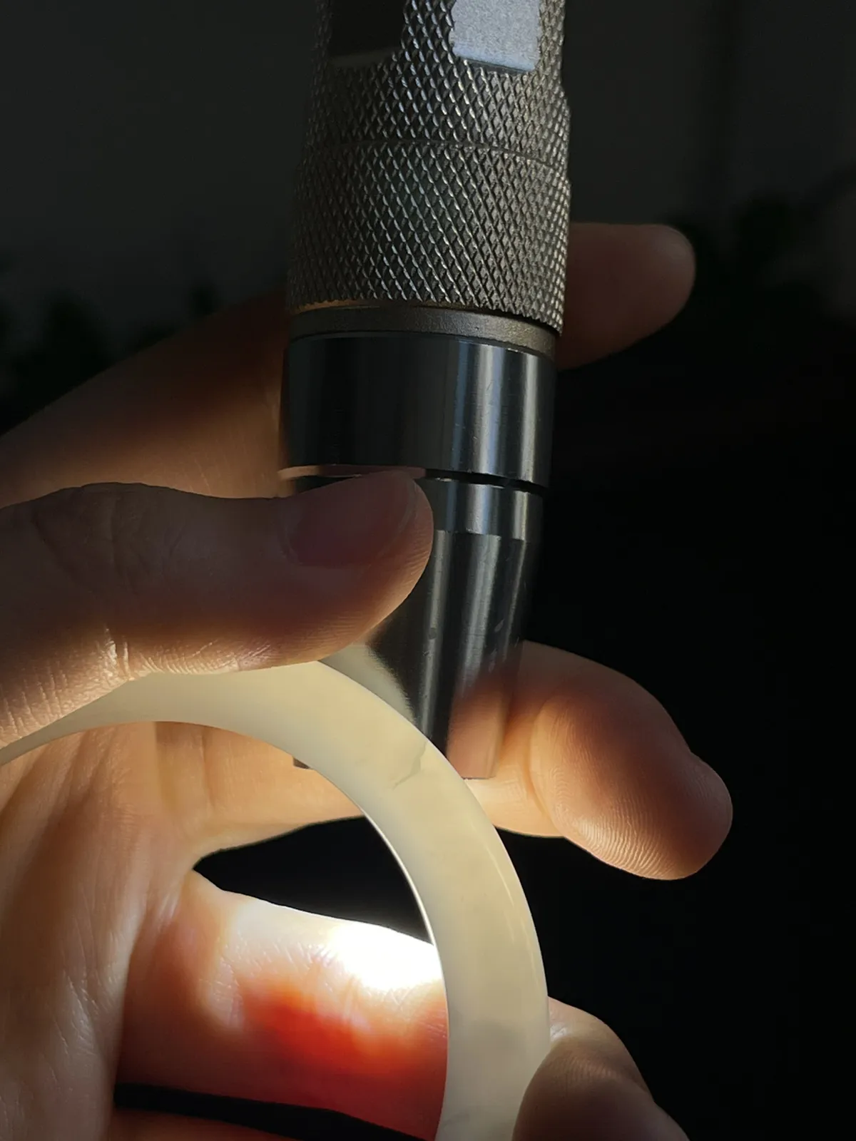 圆镯50圈口，和田玉手镯