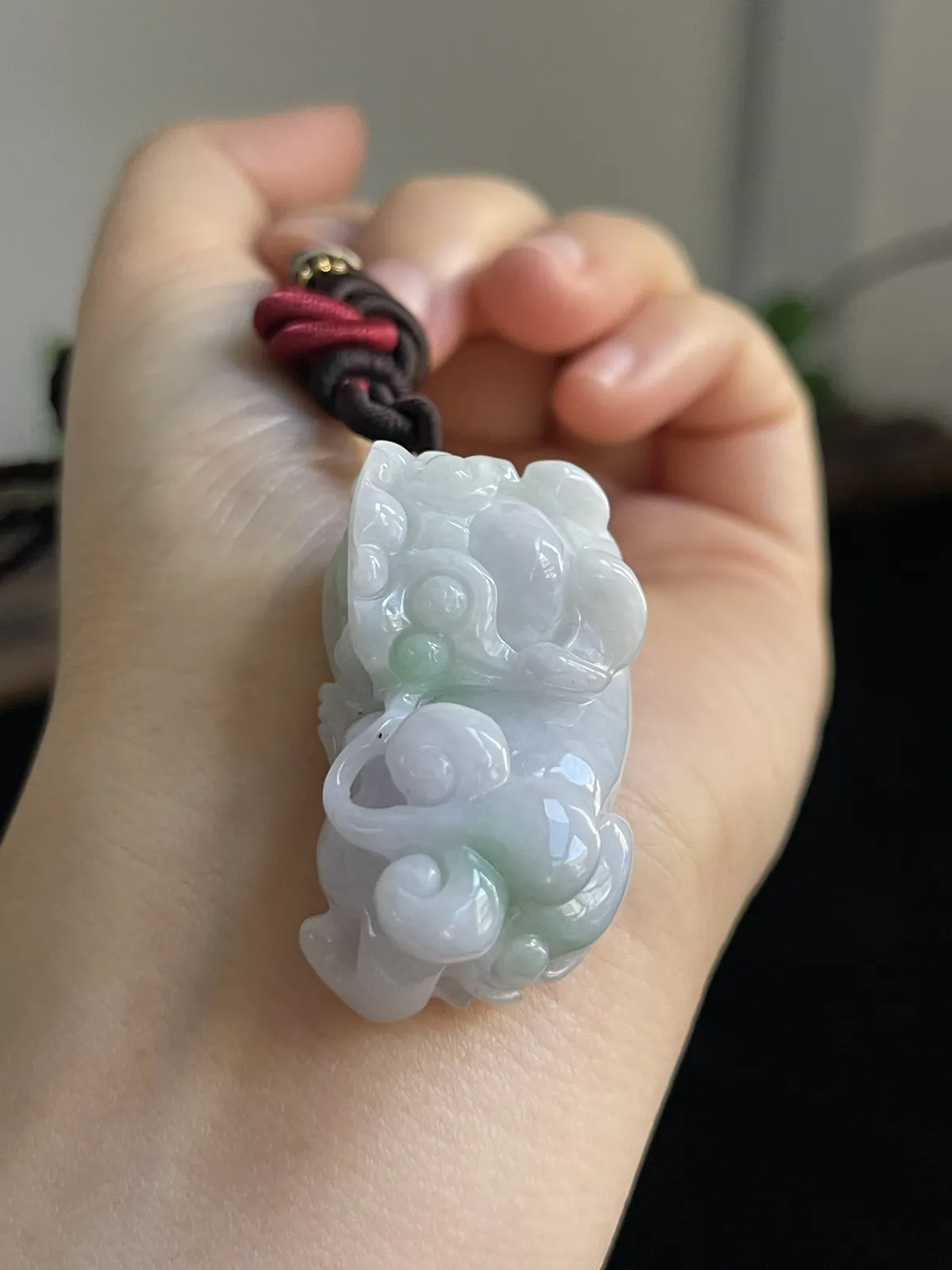 翡翠糯化种吊坠