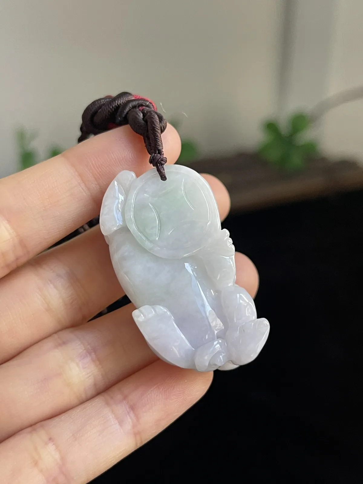 翡翠糯化种吊坠