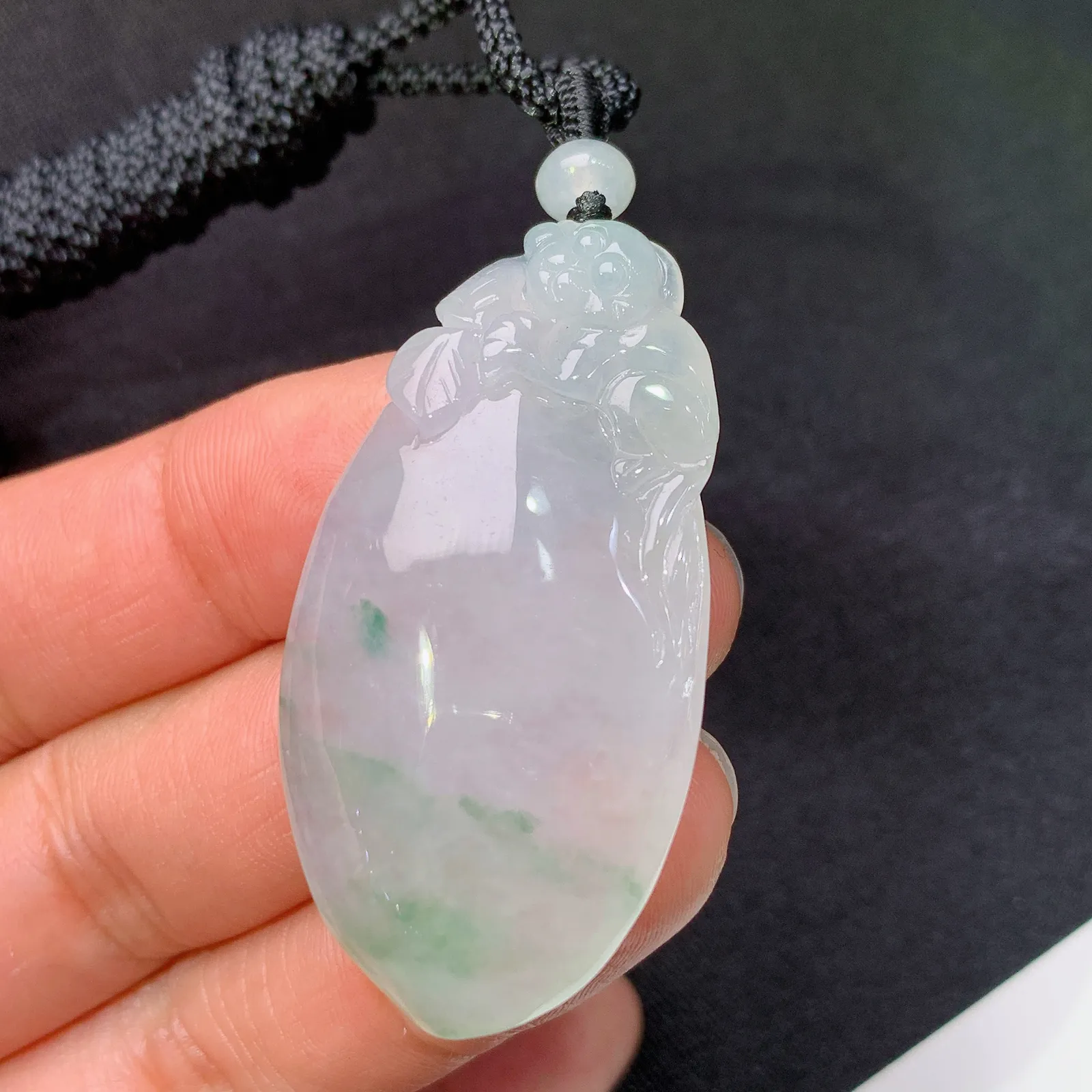 冰飘花福瓜，冰冰润润，玉质细腻，种水足，Nz 尺寸44.3*22.6*6.9