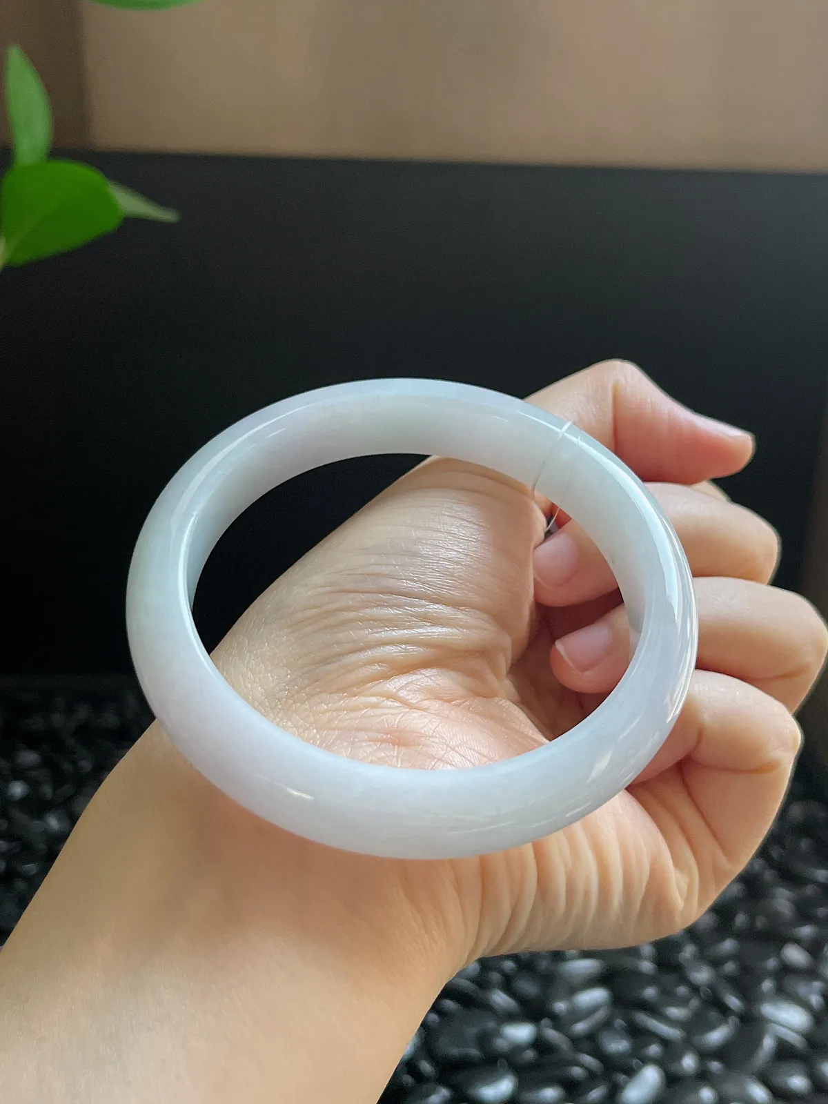 正圈60.7圈口，翡翠手镯