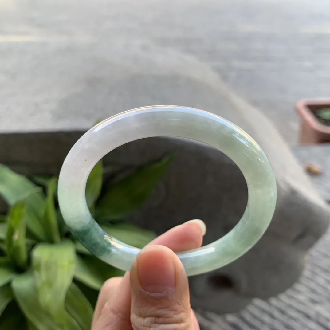 小圈口50.8-8.5 【飘花圆条手镯】圆条50 51可戴