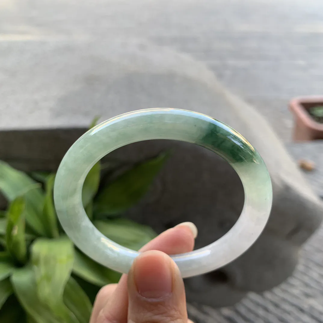 小圈口50.8-8.5 【飘花圆条手镯】圆条50 51可戴