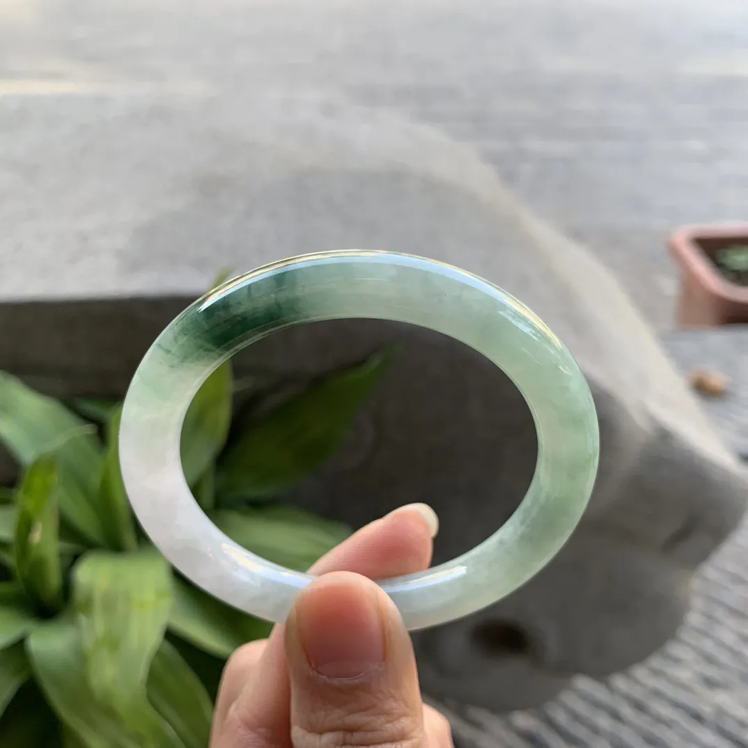 小圈口50.8-8.5 【飘花圆条手镯】圆条50 51可戴