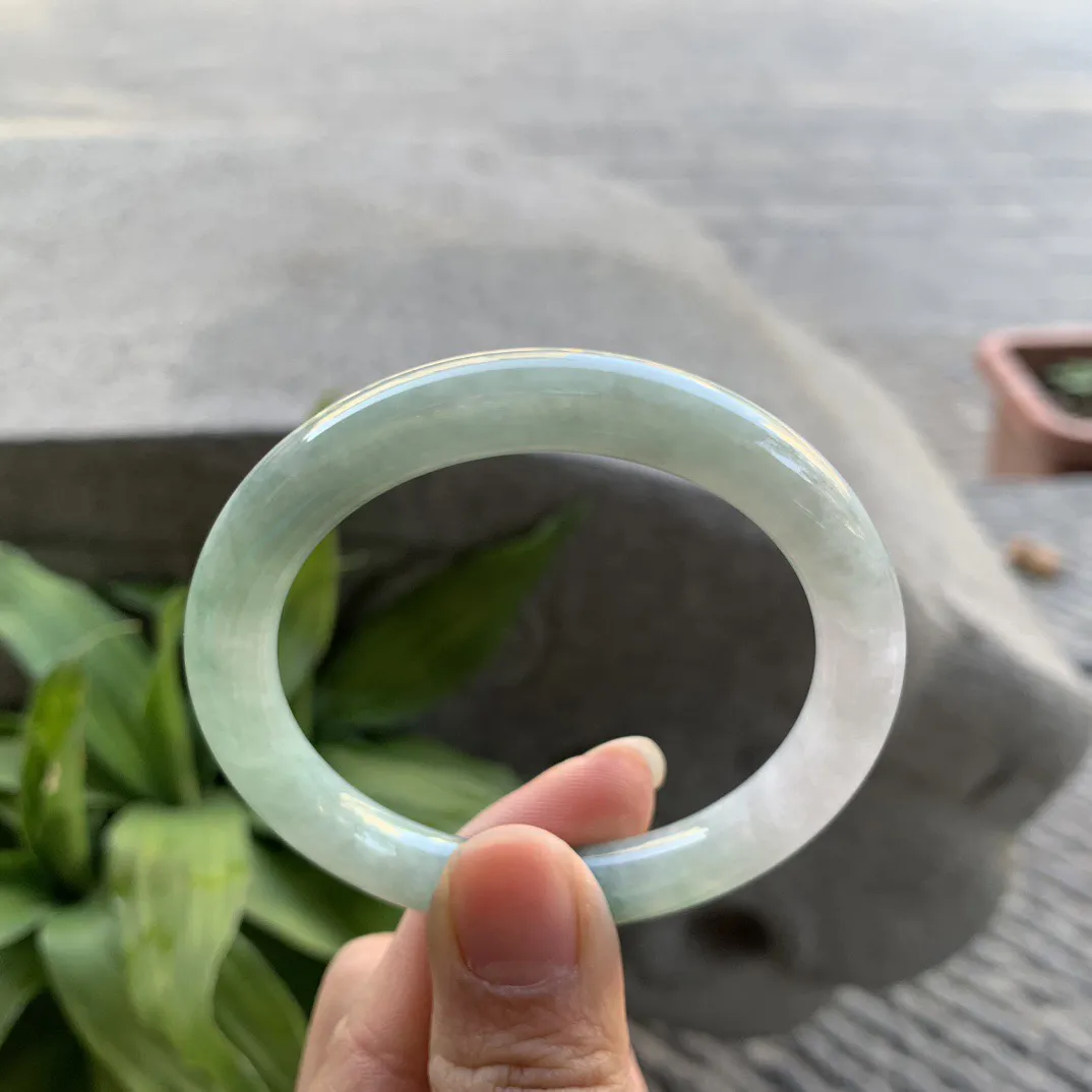 小圈口50.8-8.5 【飘花圆条手镯】圆条50 51可戴