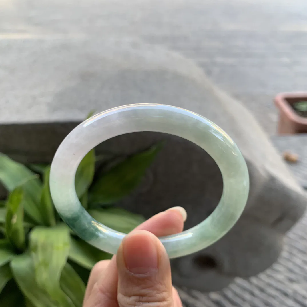 小圈口50.8-8.5 【飘花圆条手镯】圆条50 51可戴