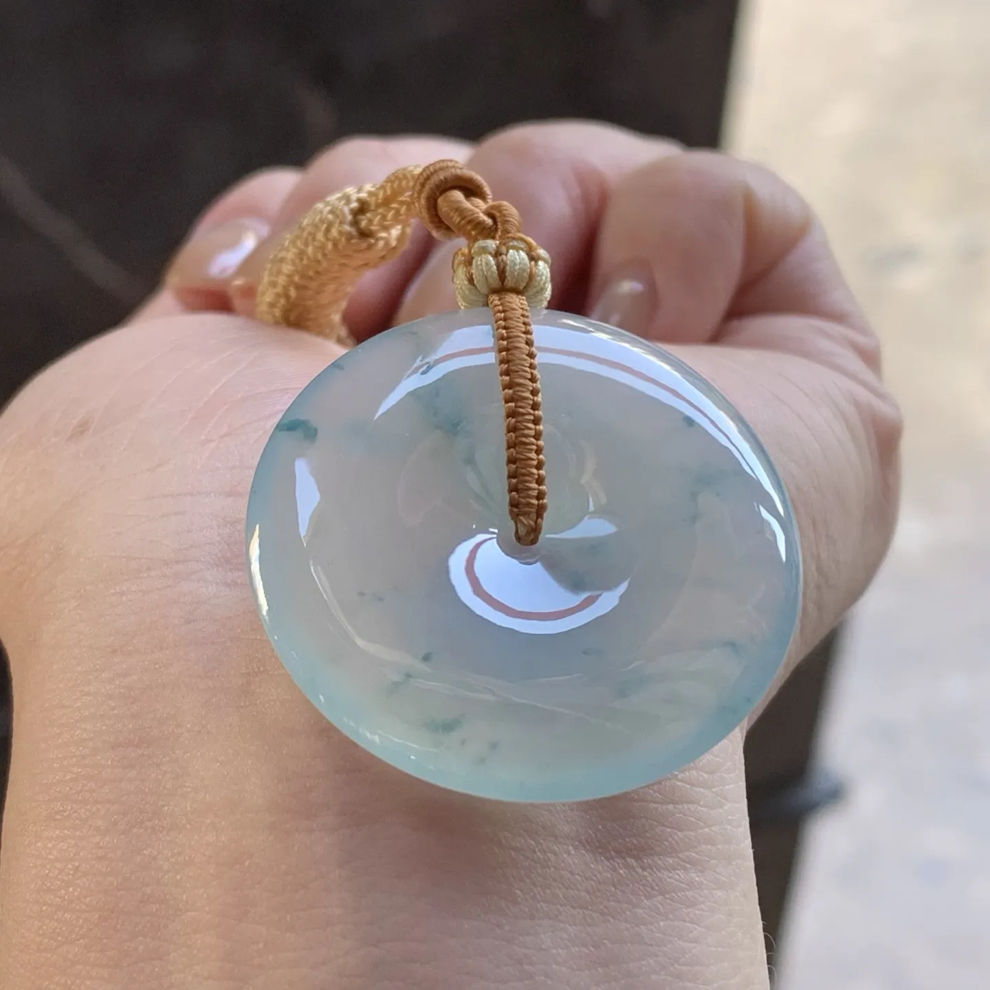 冰飘花平安扣
平安顺遂～