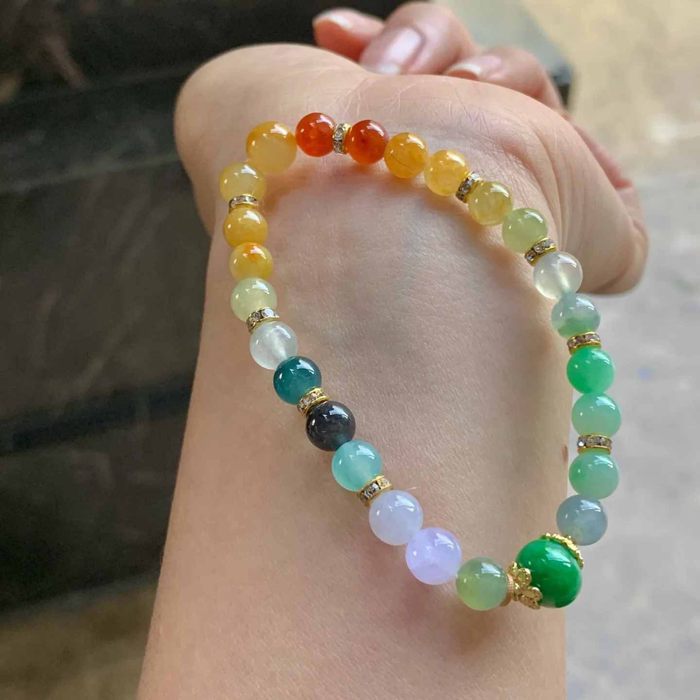 多彩手串^_^鲜艳 浓郁 起光