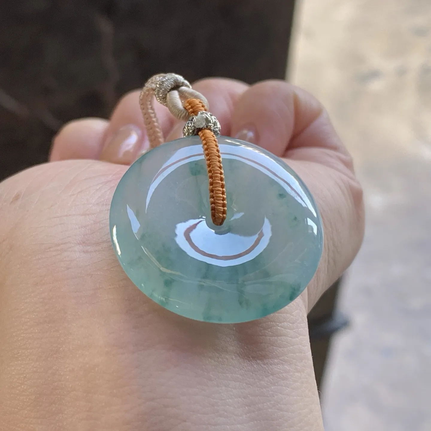 糯种飘花平安扣
 平安顺遂～