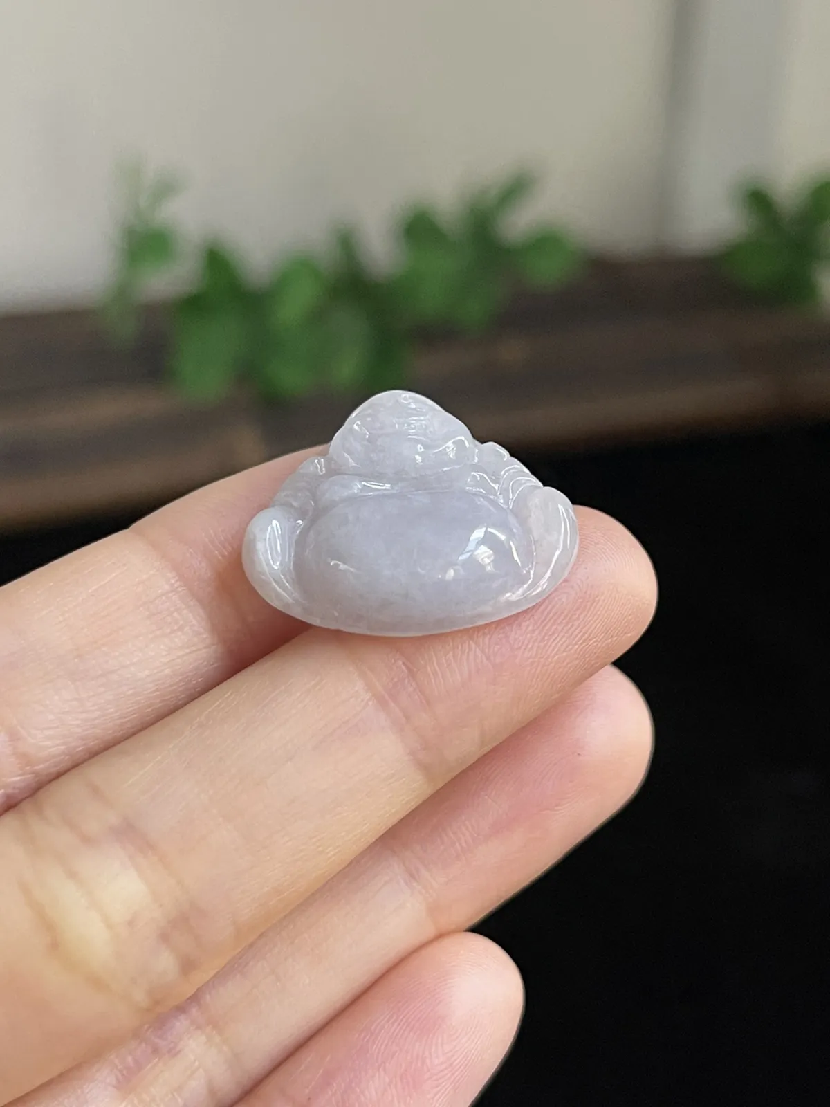 翡翠吊坠，印记：G18K