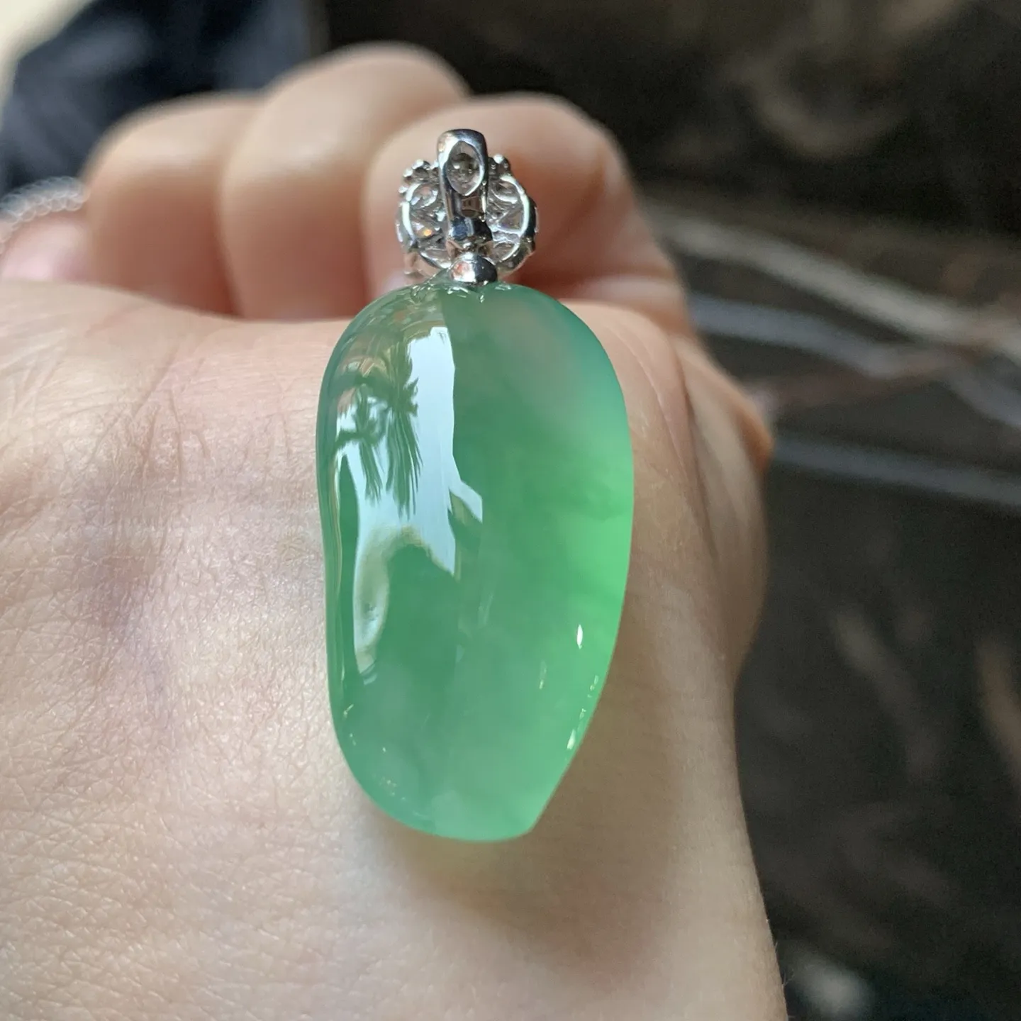 冰种绿花绿花福瓜
有种有色～饱满品相好