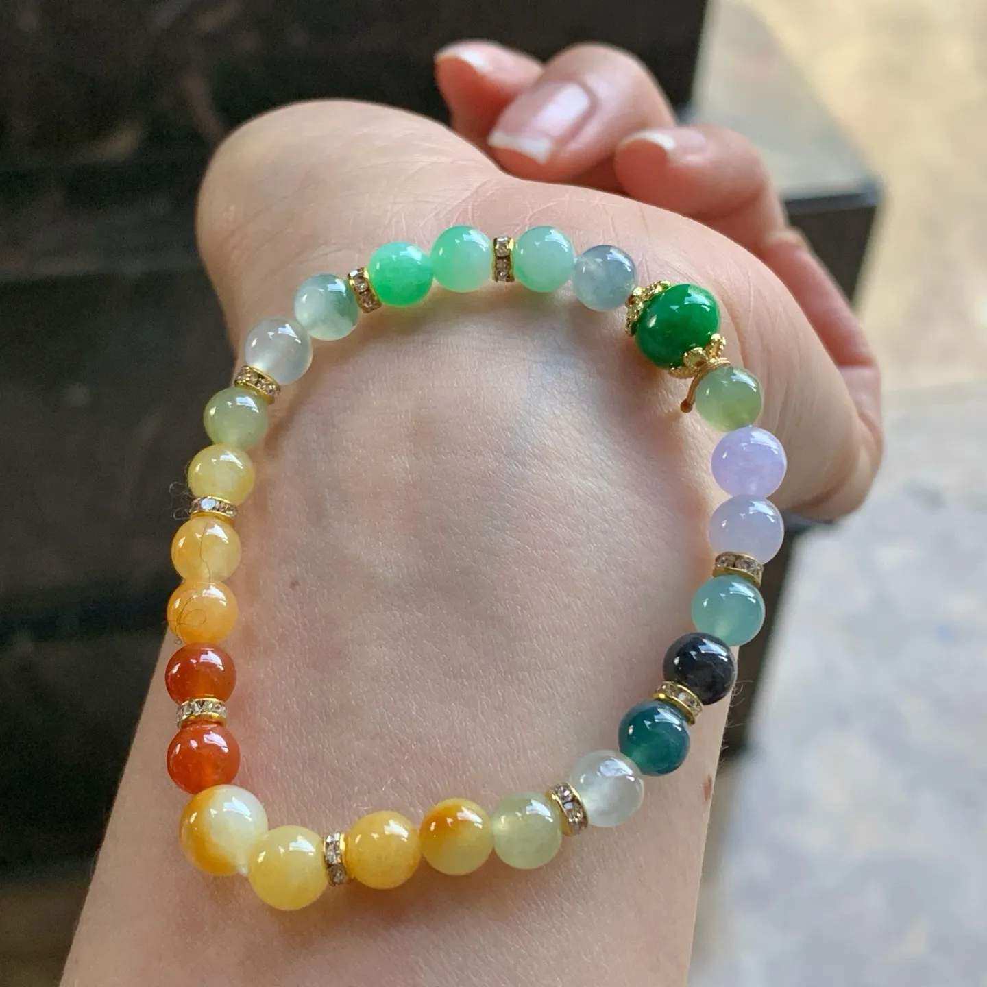 多彩手串^_^鲜艳 浓郁 起光