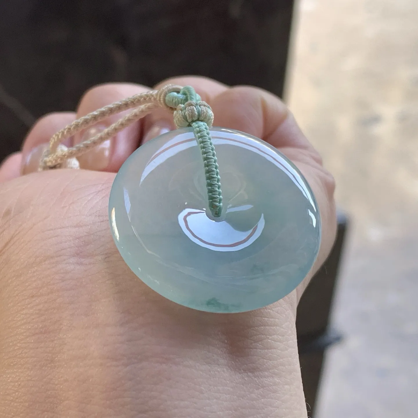 糯种飘花平安扣
平安顺遂～