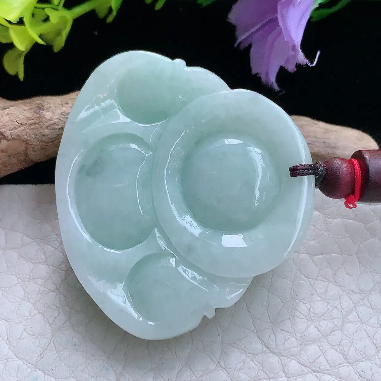 zen实拍39.2*44.5*12.8缅甸翡翠飘阳绿佛公 弥勒佛玉挂件 毛衣坠