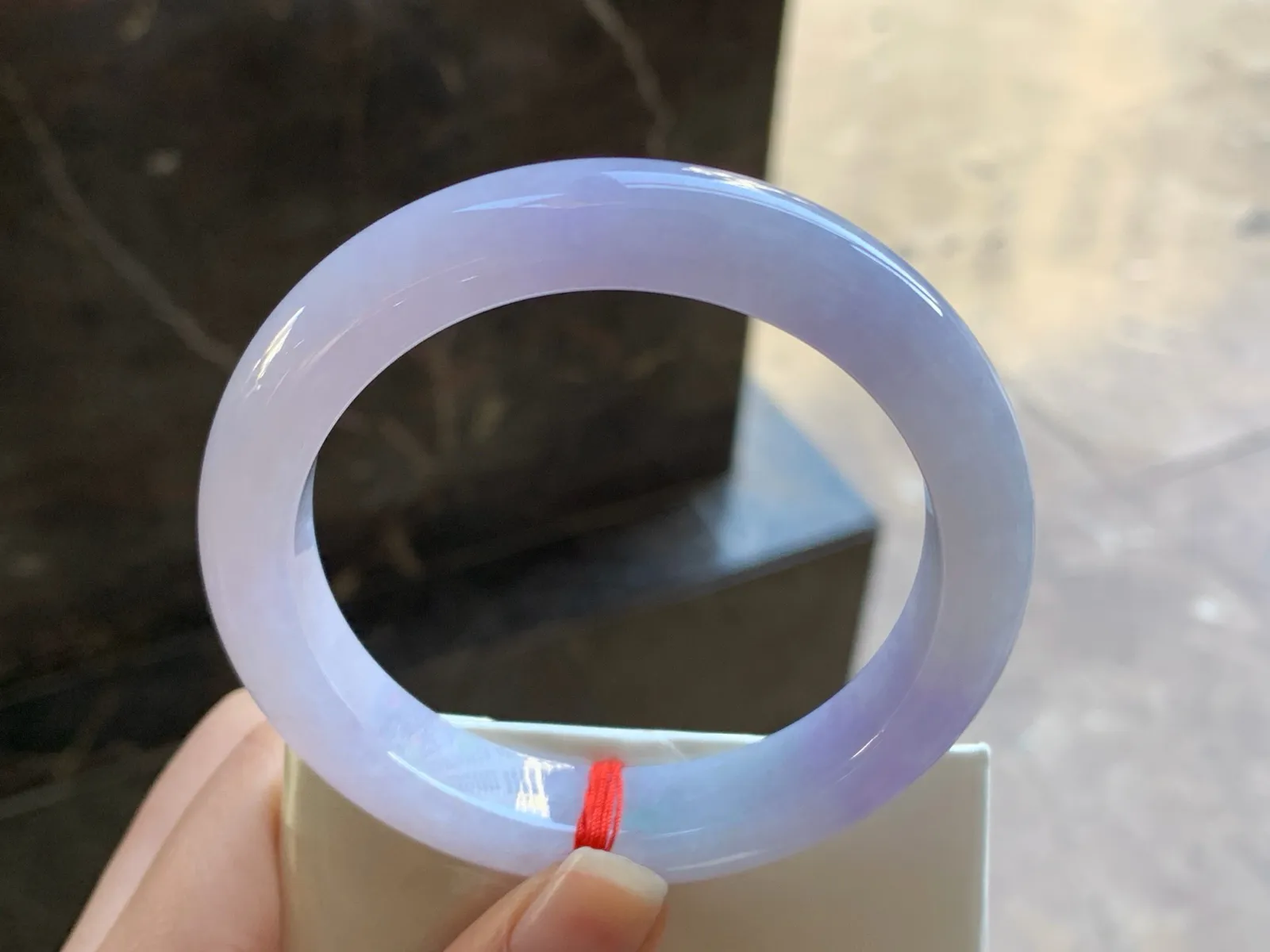 57.5-12.2-9.3

紫罗兰手镯^_^玉质温润 细腻 清新