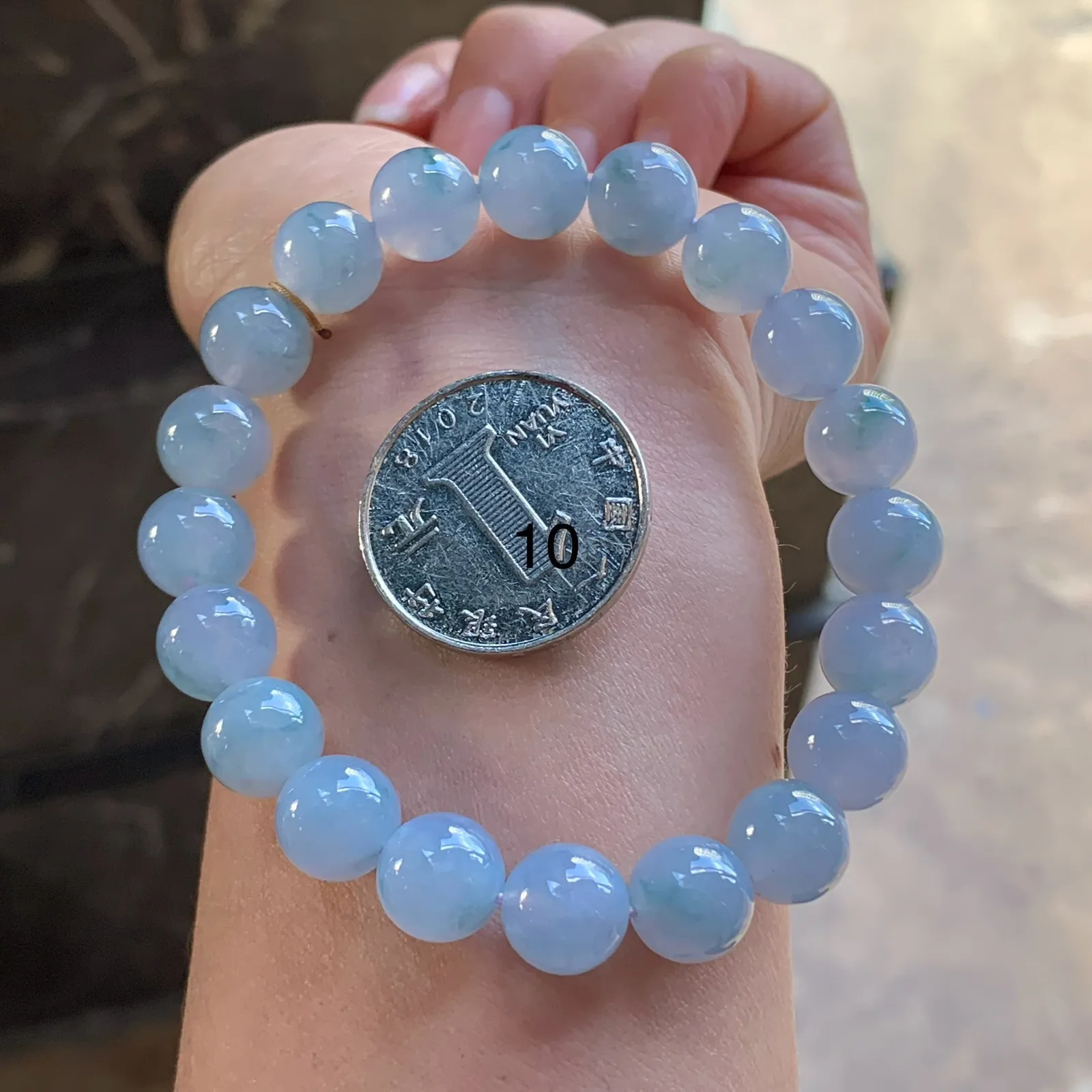 紫罗兰手串^_^种水好 颜色好看