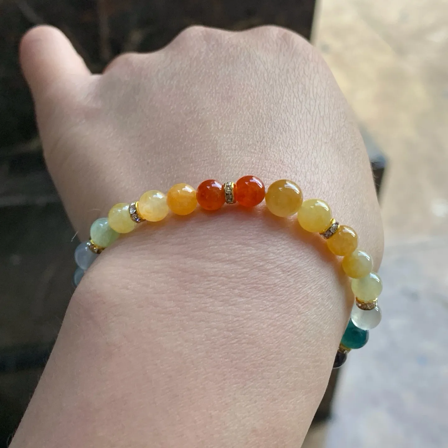 多彩手串^_^鲜艳 浓郁 起光