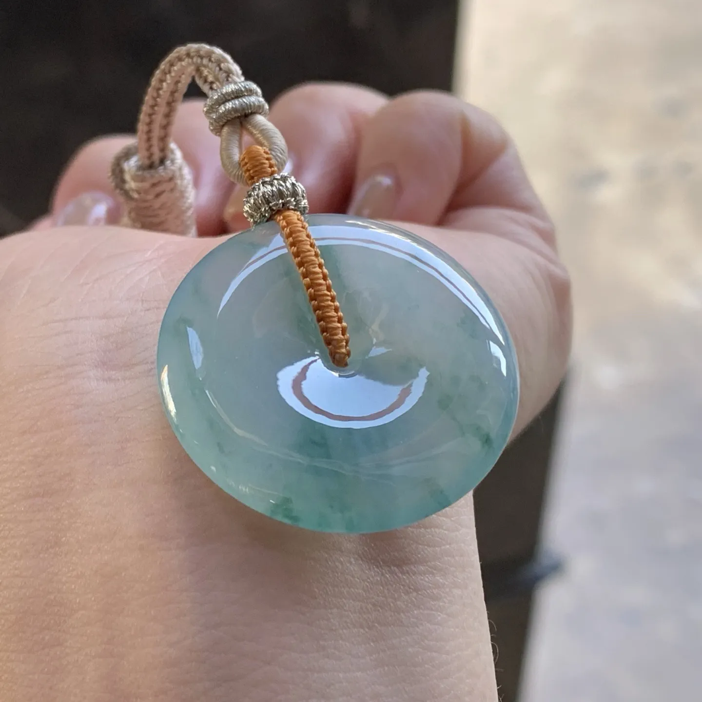 糯种飘花平安扣
 平安顺遂～