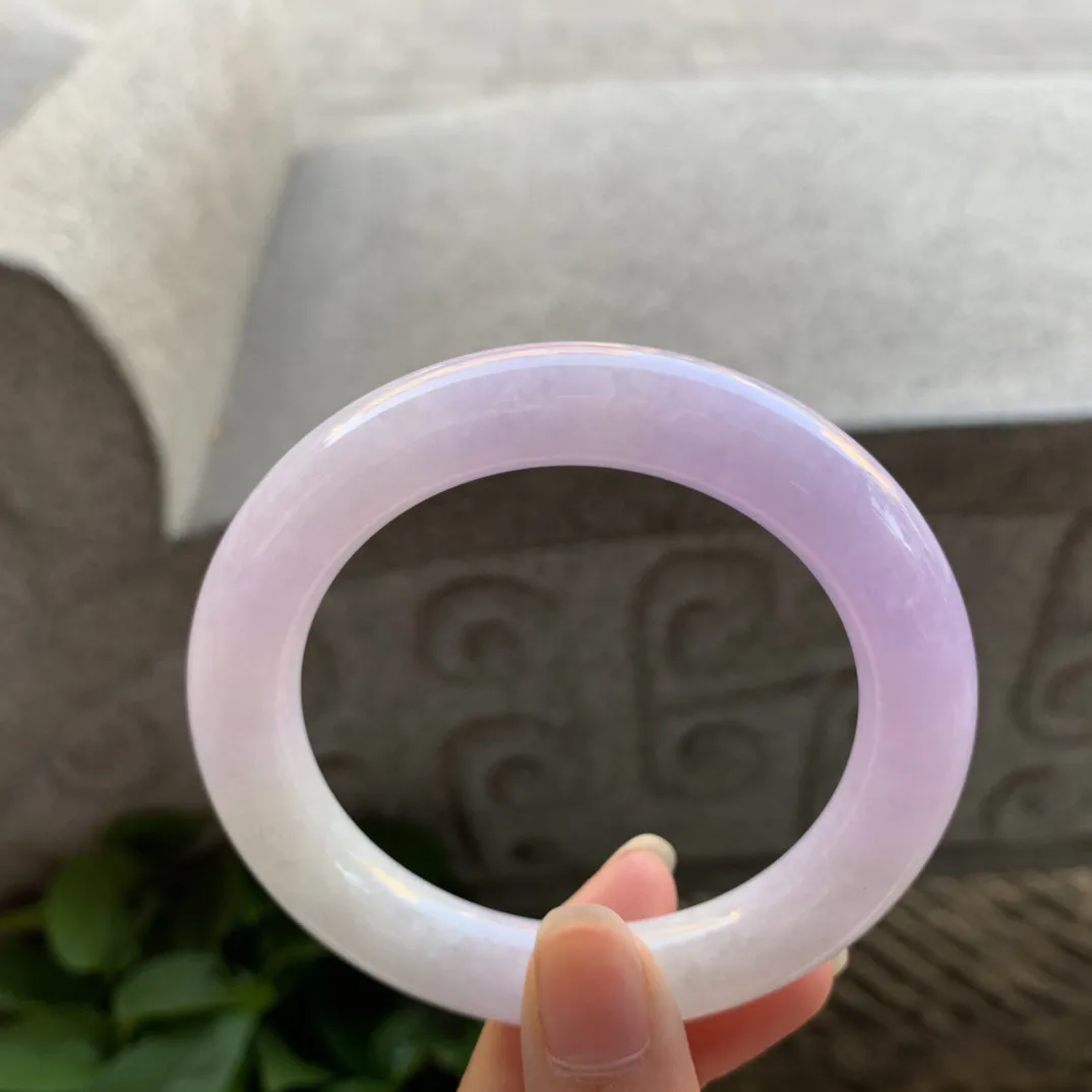 圈口 56-11【粉紫圆条手镯】圆条56 57可戴