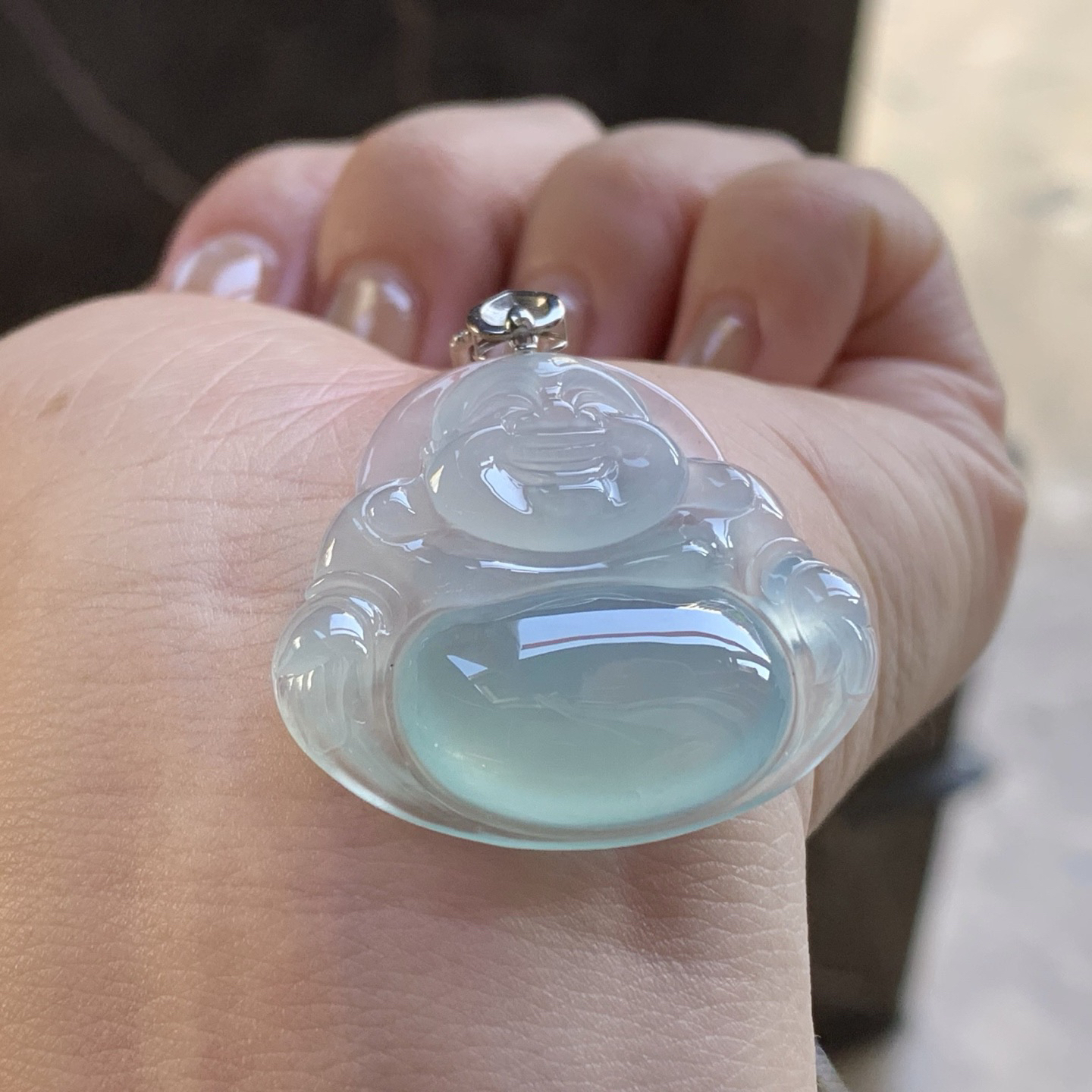 冰种坐佛
 种水优秀