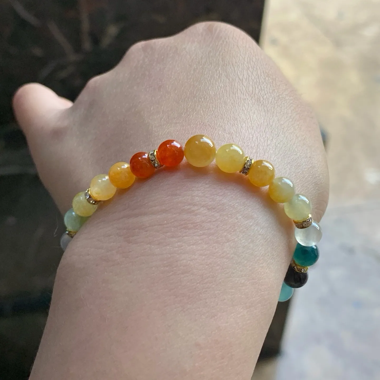 多彩手串^_^鲜艳 浓郁 起光