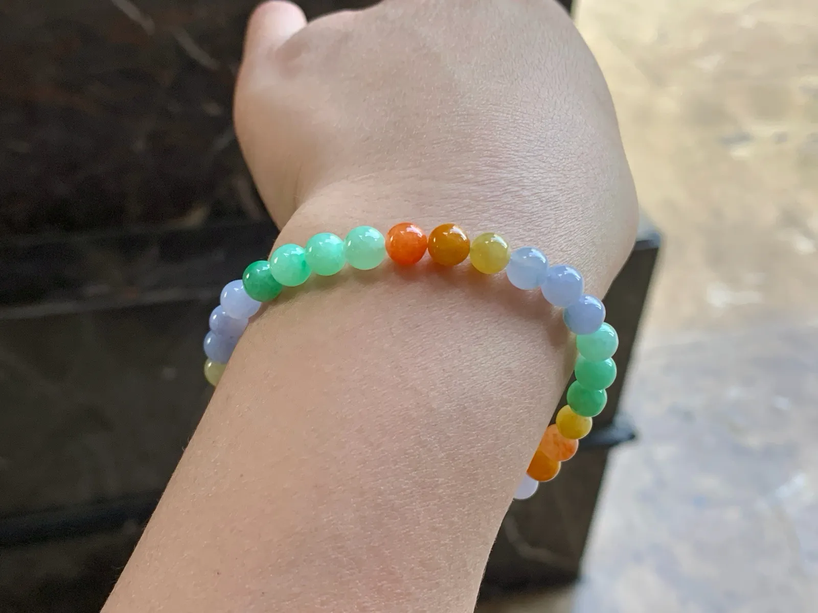 彩色手串^_^鲜艳 浓郁 起光