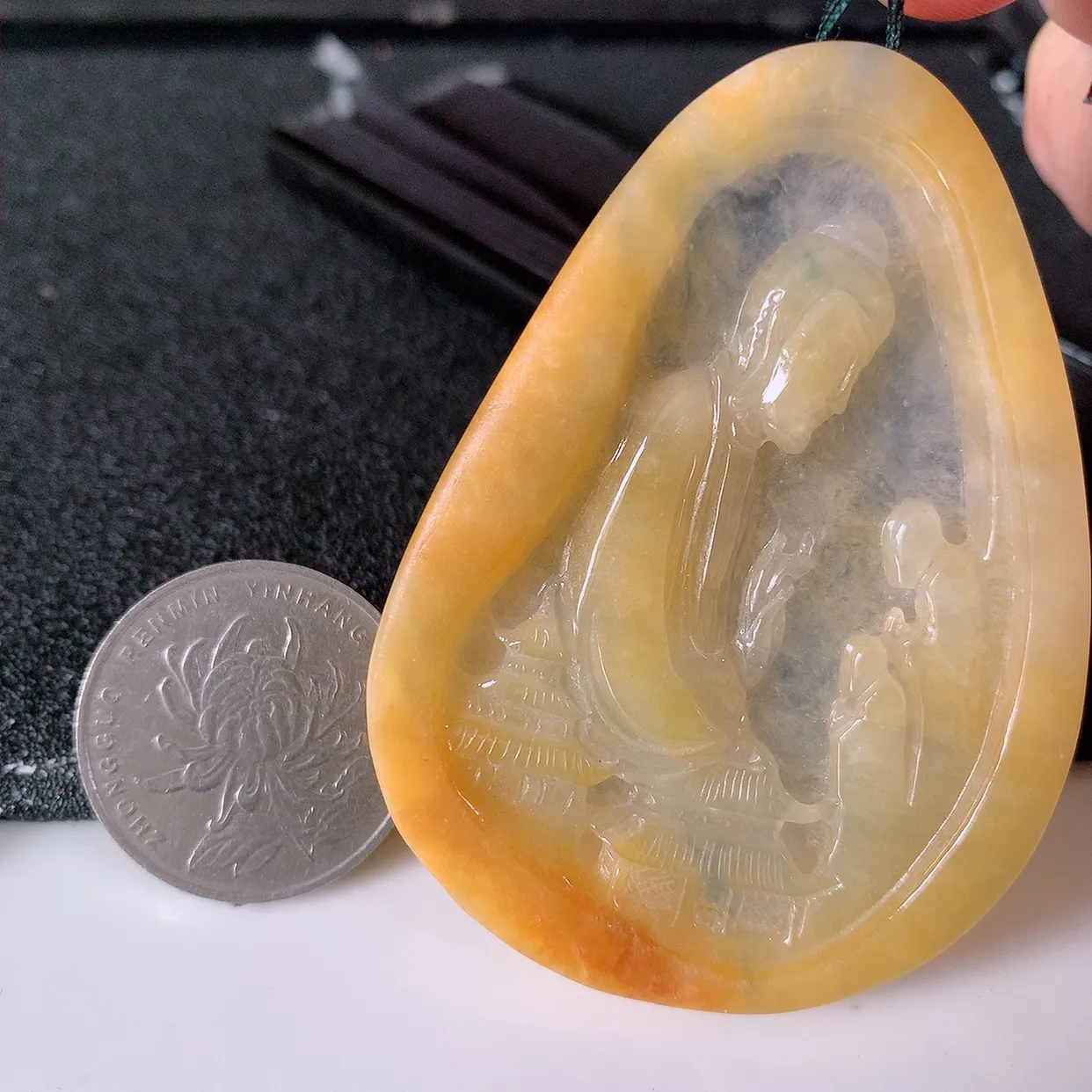 精品大日如来，冰黄翡翡翠大日如来、佛祖，法相端庄静美，普度众生 #60.4