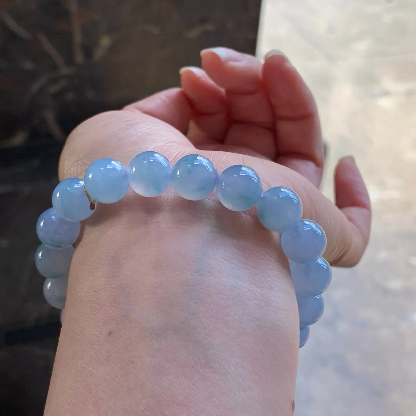 紫罗兰手串^_^种水好 颜色好看