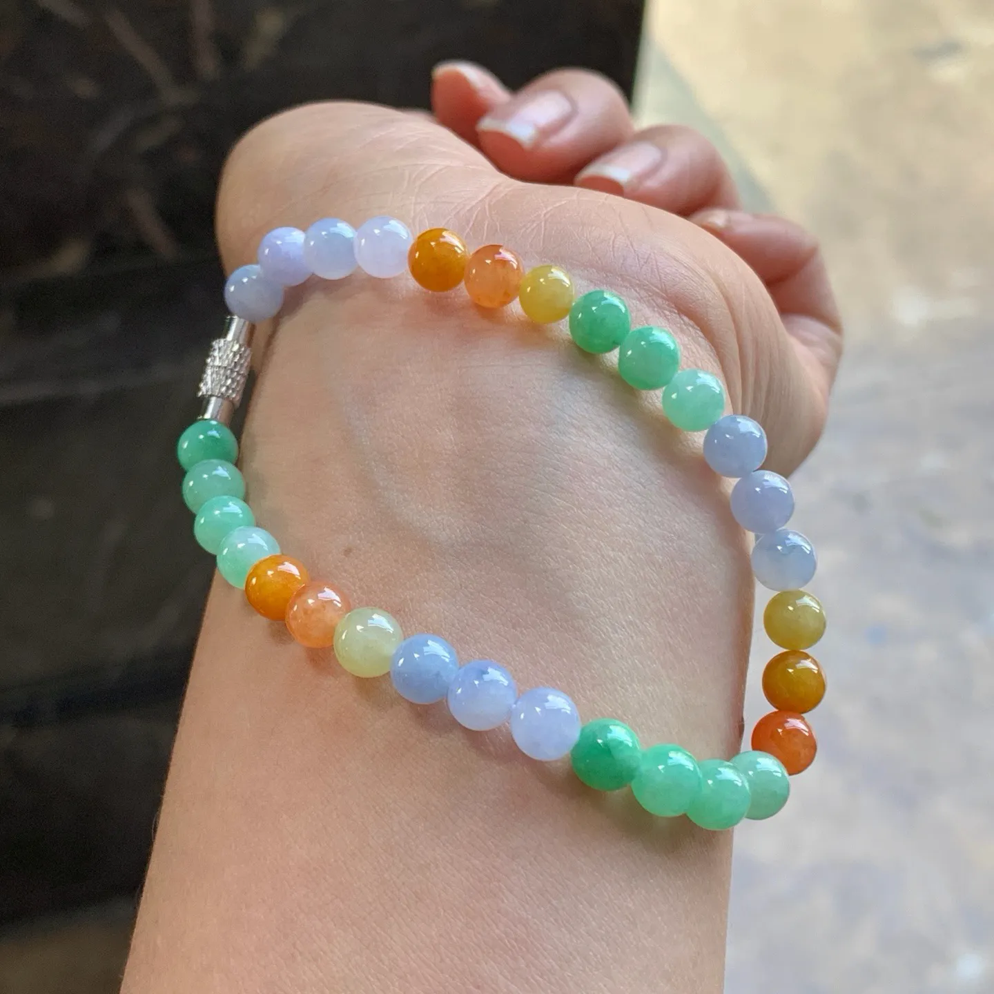 彩色手串^_^鲜艳 浓郁 起光