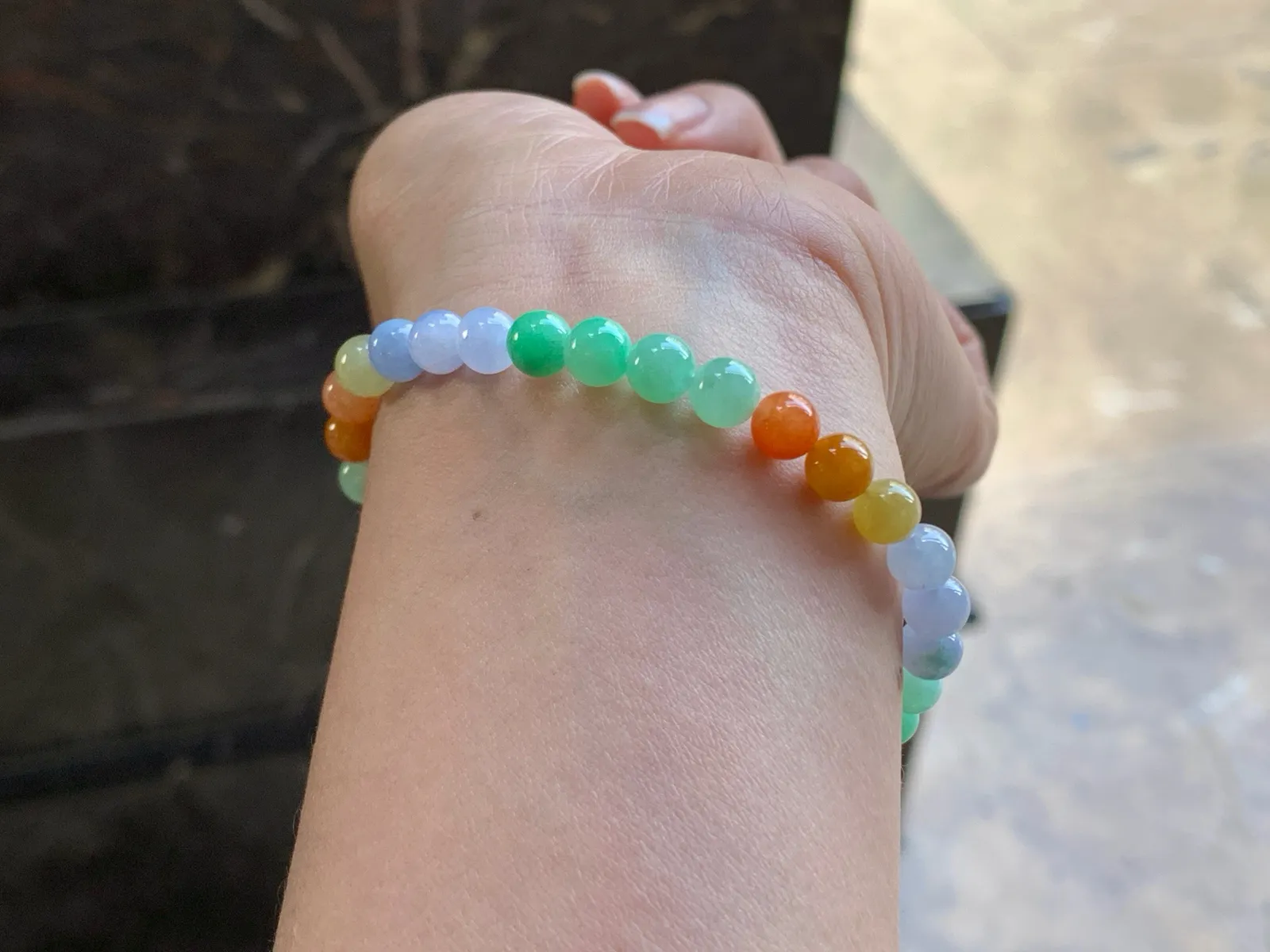 彩色手串^_^鲜艳 浓郁 起光