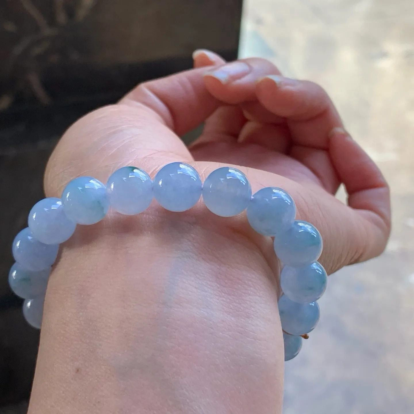 紫罗兰手串^_^种水好 颜色好看