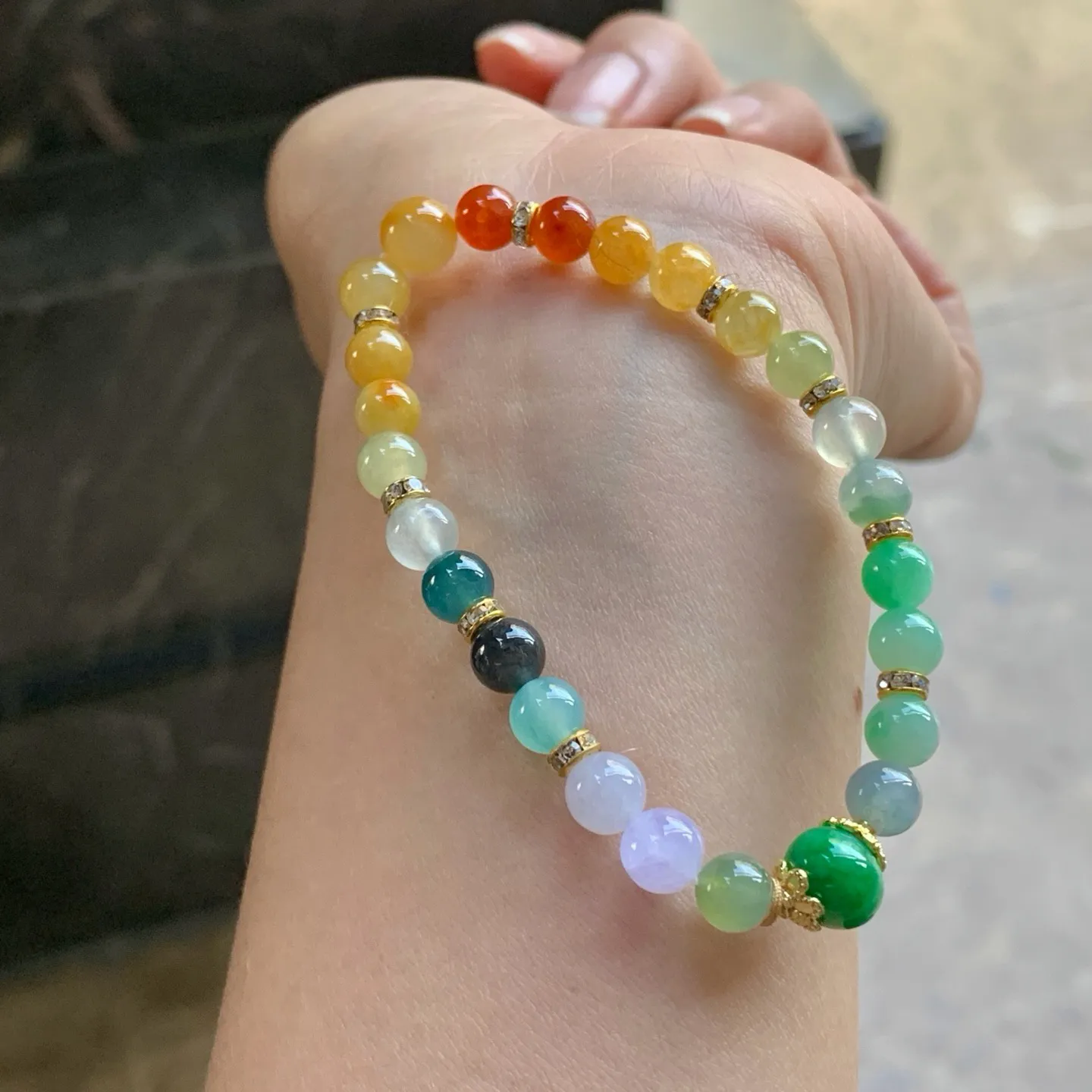 多彩手串^_^鲜艳 浓郁 起光