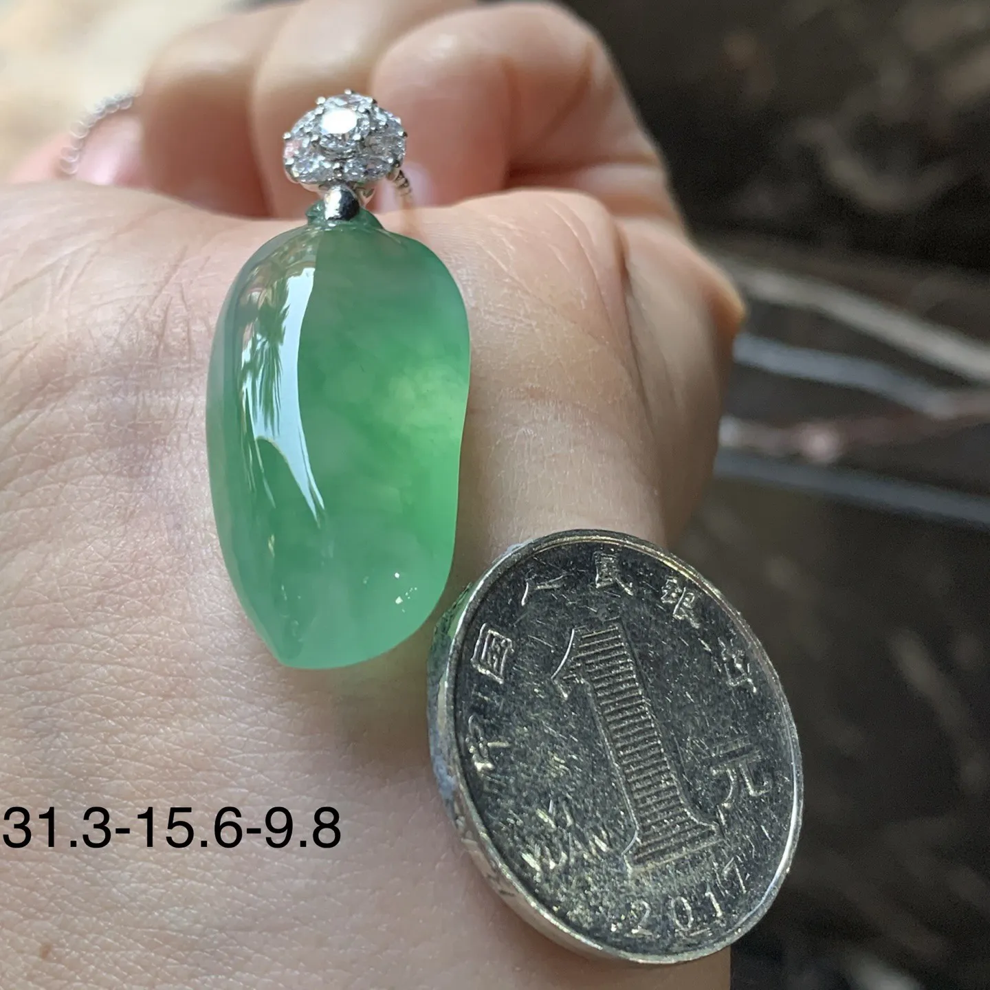 冰种绿花绿花福瓜
有种有色～饱满品相好