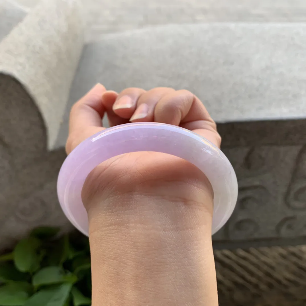 圈口 56-11【粉紫圆条手镯】圆条56 57可戴
