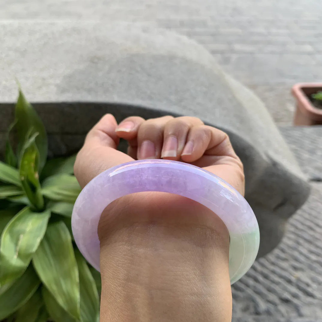 圈口56.5-12.5 【冰春彩圆条手镯】圆条56 57可戴