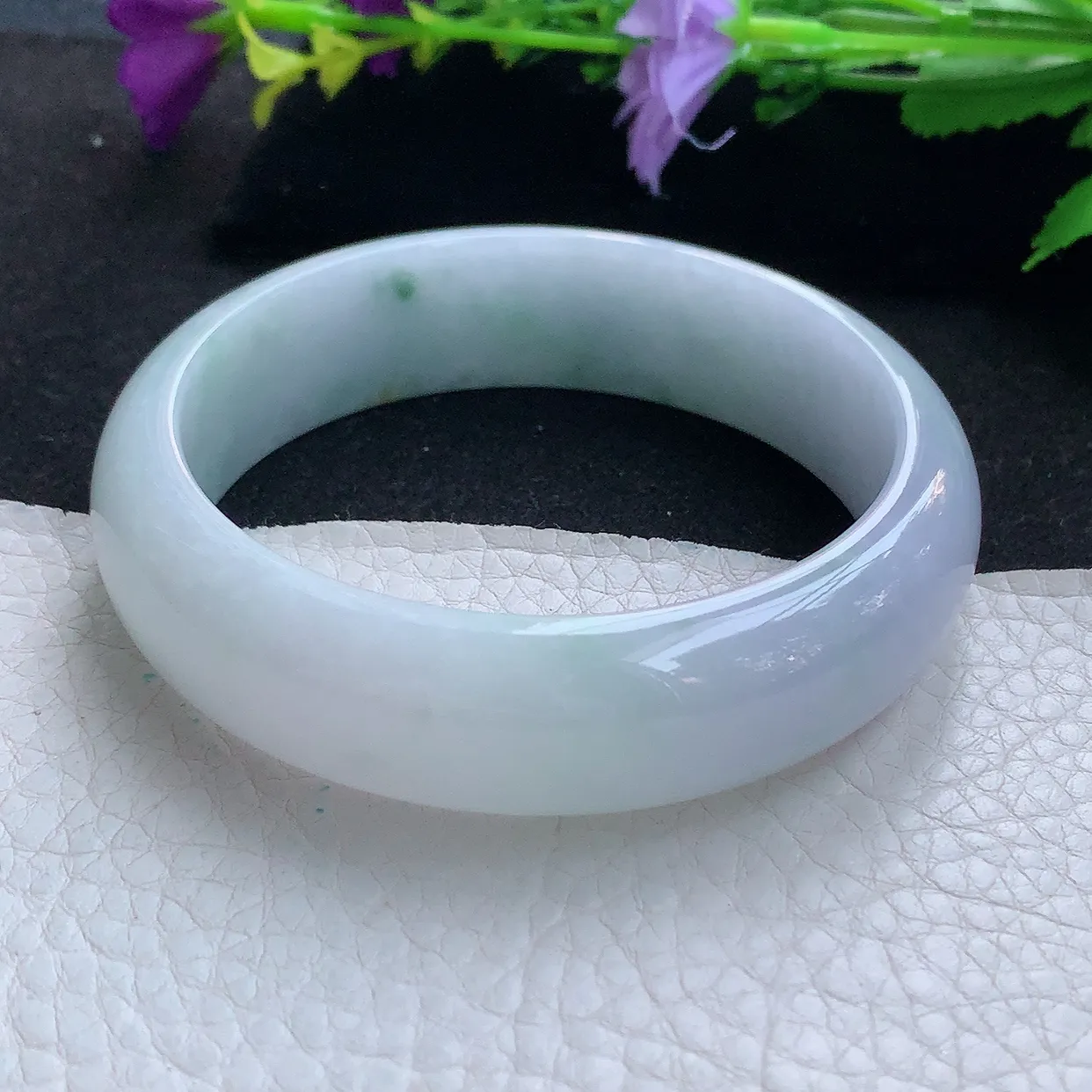 nr实拍59*16.8*8轮胎镯 天然缅甸翡翠玉手镯春带彩珠宝宽边玉手环