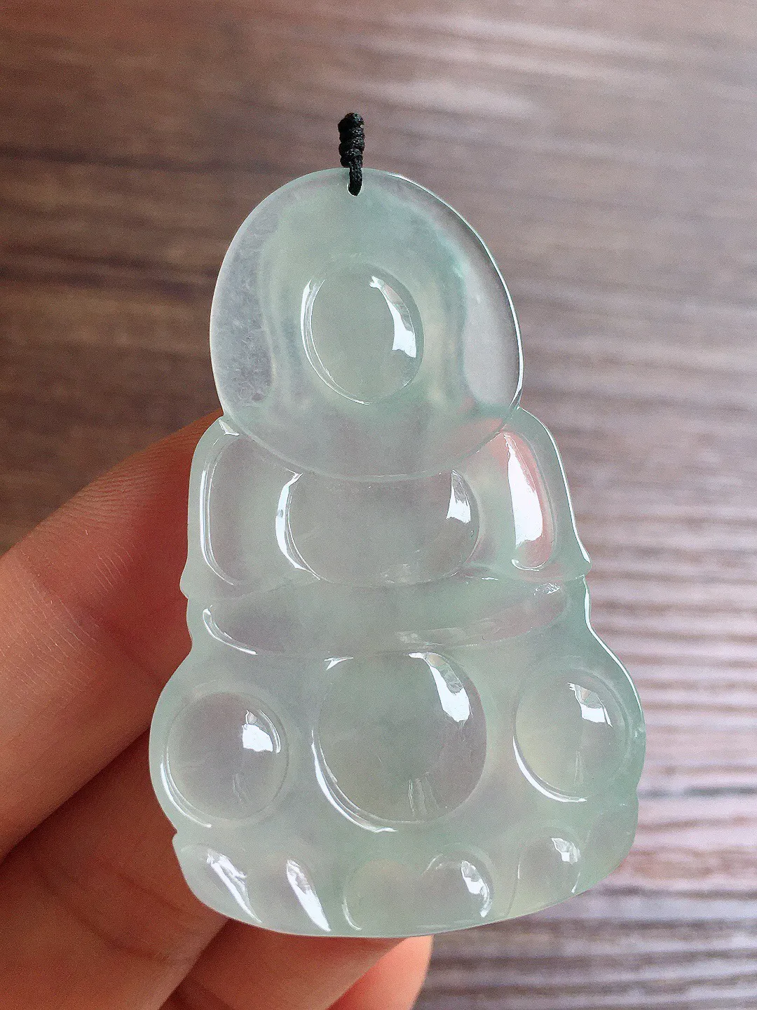 冰种观音，冰润细腻，品相好，种水足，001 尺寸54.8*32.8*6.3