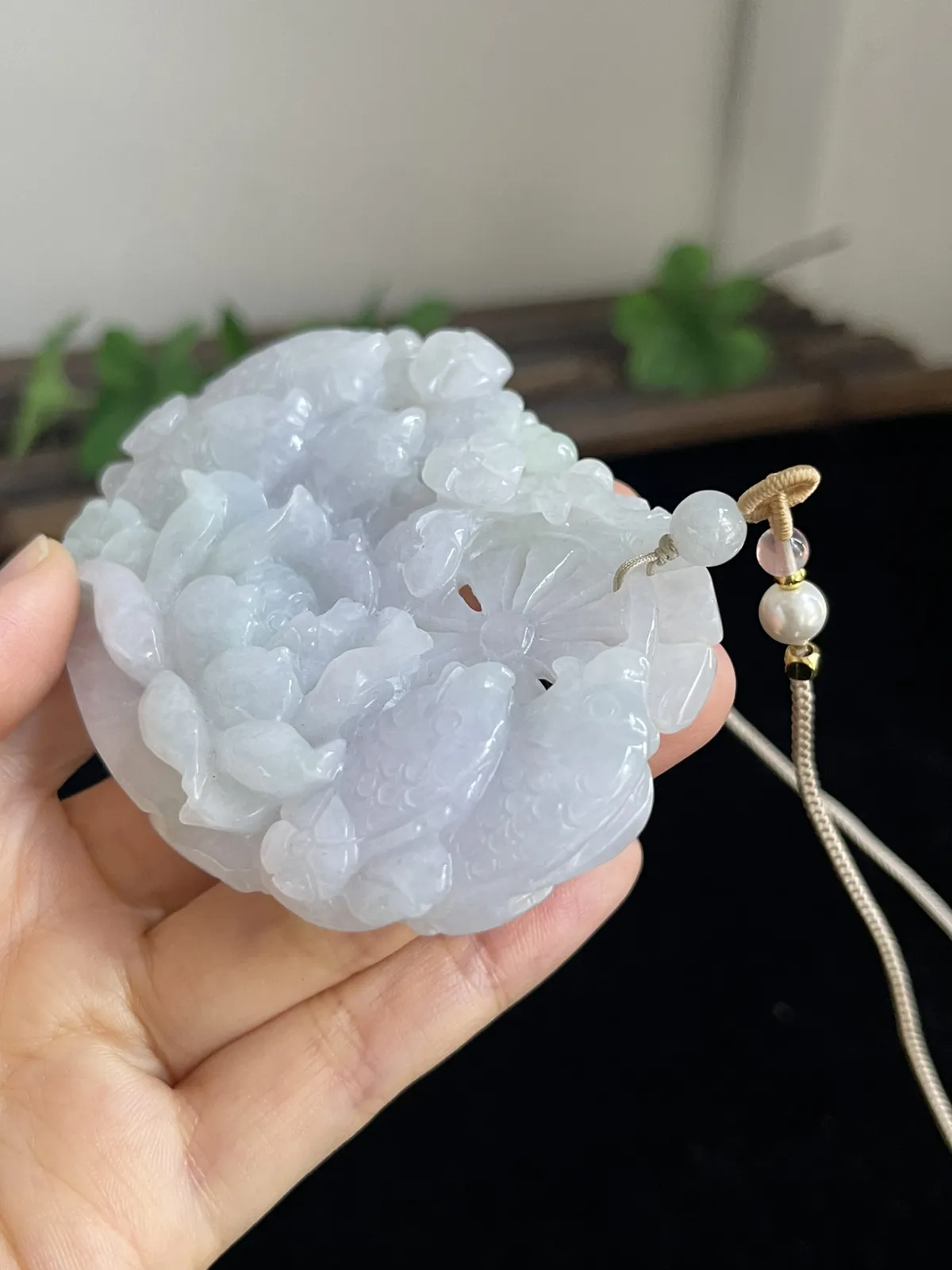 翡翠花件，配珠未测