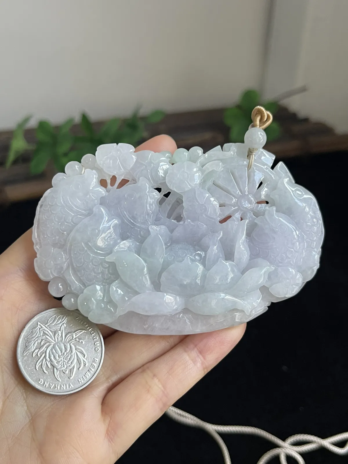 翡翠花件，配珠未测