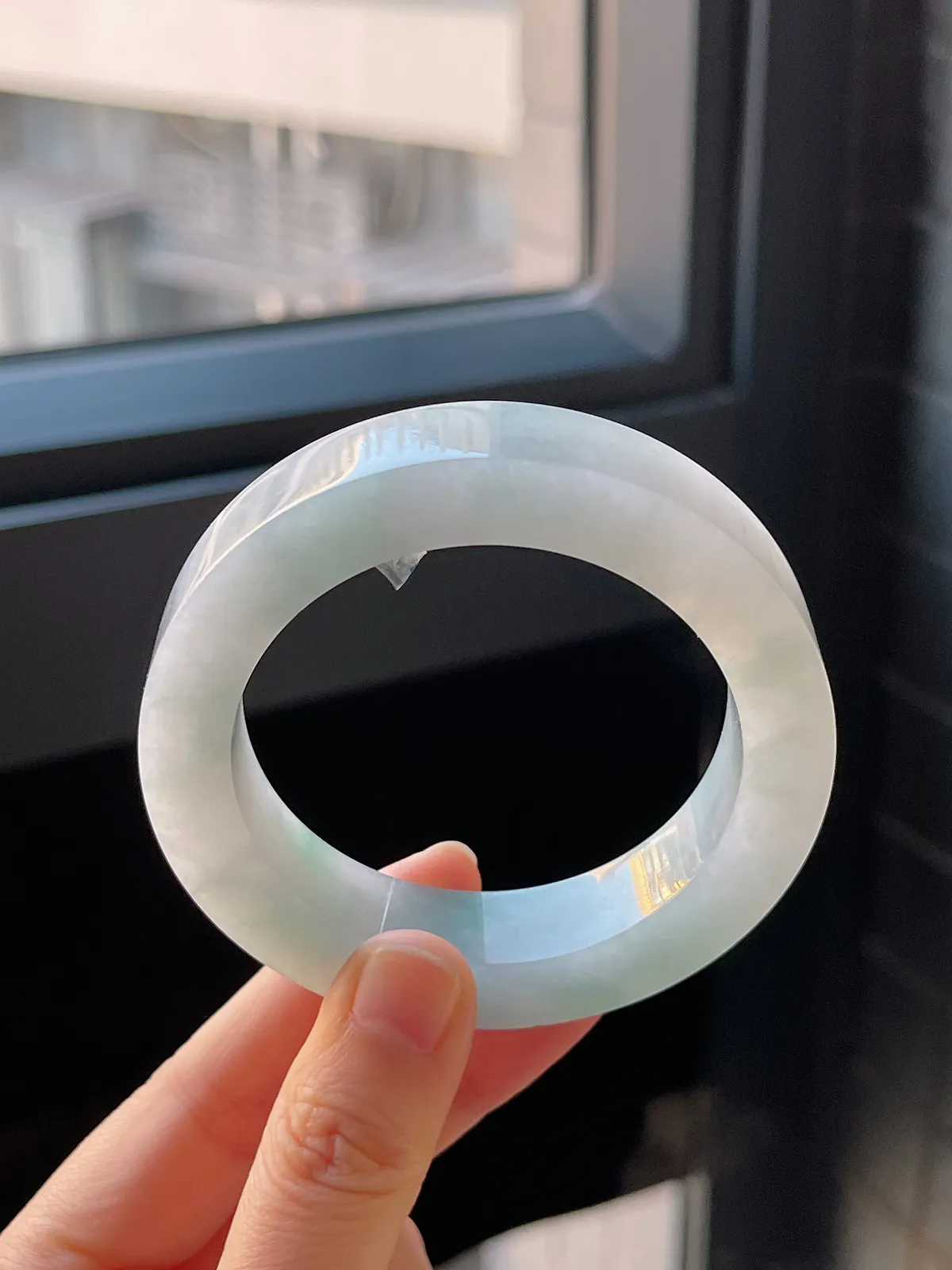 翡翠镯饼，⭕️正圈最大做55，最小做52