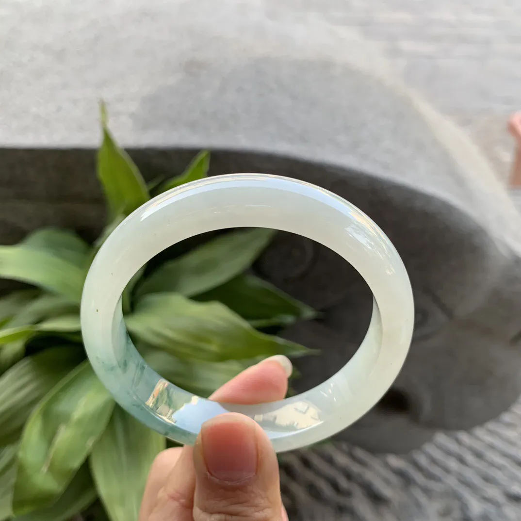 圈口 57.4-13.6-7.9【冰飘花正圈手镯】正圈57 58可戴