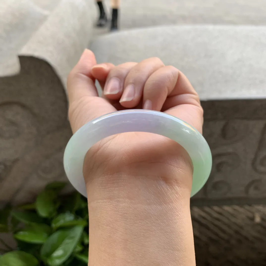 圈口 54.2-9.5【春彩圆条手镯】圆条54 55可戴