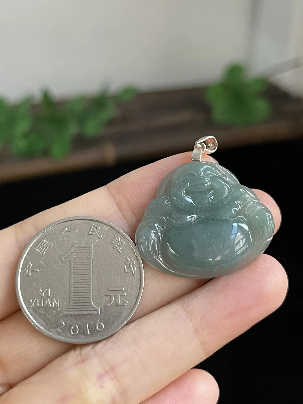 翡翠佛，印记：S925